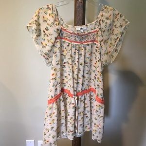 Ya Los Angeles Women’s Boho Blouse Size L